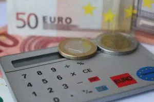 main, argent, produit, en espèces, œil, euro, calculatrice, compter, pièces de monnaie, Billet d'un dollar, Comment calculer