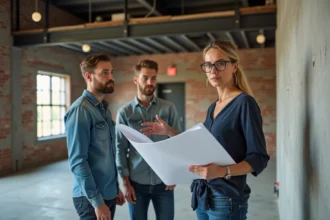Aménagement d'un loft avec lumière naturelle et grands espaces