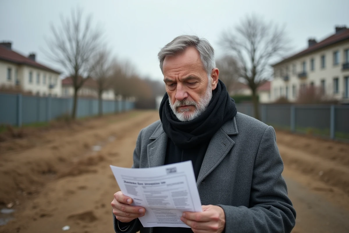 Promoteur immobilier consultant un certificat d'urbanisme opérationnel sur un terrain constructible en zone périurbaine